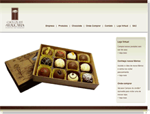 Tablet Screenshot of chocolatearaucaria.com.br
